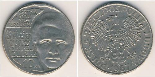 10 Zloty République populaire de Pologne (1952-1990) Cuivre/Nickel 