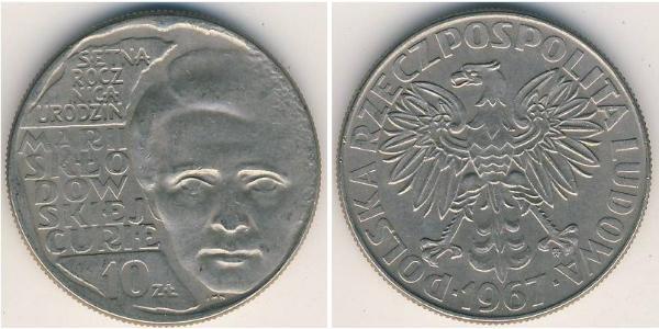 10 Zloty République populaire de Pologne (1952-1990) Cuivre/Nickel 