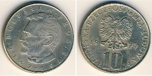 10 Zloty Volksrepublik Polen (1952-1990) Kupfer/Nickel 