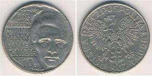 10 Zloty Volksrepublik Polen (1952-1990) Kupfer/Nickel 