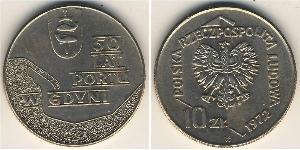 10 Zloty Volksrepublik Polen (1952-1990) Kupfer/Nickel 