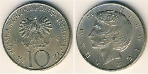 10 Zloty Volksrepublik Polen (1952-1990) Kupfer/Nickel 