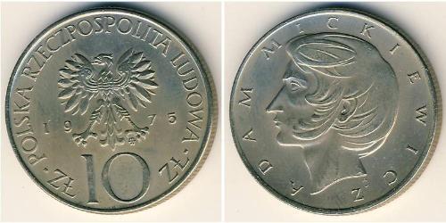 10 Zloty Volksrepublik Polen (1952-1990) Kupfer/Nickel 