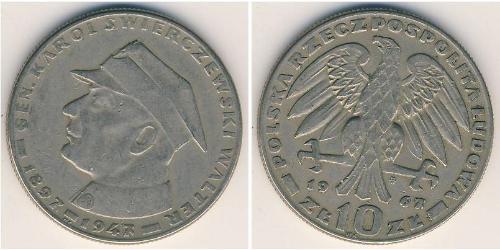 10 Zloty Volksrepublik Polen (1952-1990) Kupfer/Nickel 