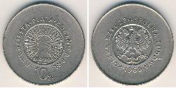 10 Zloty República Popular de Polonia (1952-1990) Níquel/Cobre 