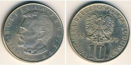 10 Zloty República Popular de Polonia (1952-1990) Níquel/Cobre 