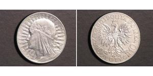 10 Zloty Segunda República Polaca (1918 - 1939) Plata Eduviges I de Polonia