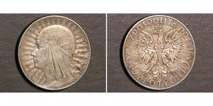 10 Zloty Segunda República Polaca (1918 - 1939) Plata Eduviges I de Polonia