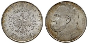 10 Zloty Segunda República Polaca (1918 - 1939) Plata Józef Piłsudski