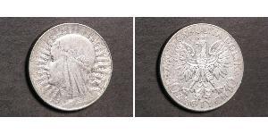 10 Zloty Zweite Polnische Republik (1918 - 1939) Silber Hedwig von Anjou