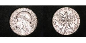 10 Zloty Zweite Polnische Republik (1918 - 1939) Silber Hedwig von Anjou