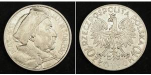 10 Zloty Zweite Polnische Republik (1918 - 1939) / Polen Silber Johann III. Sobieski (1629-1696)