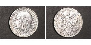 10 Zloty Second Polish Republic (1918 - 1939) Silver Jadwiga of Poland