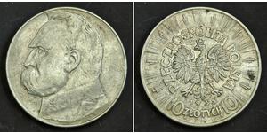 10 Zloty Second Polish Republic (1918 - 1939) Silver Józef Piłsudski