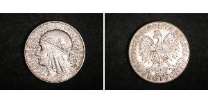 10 Zloty Second Polish Republic (1918 - 1939) Silver Jadwiga of Poland