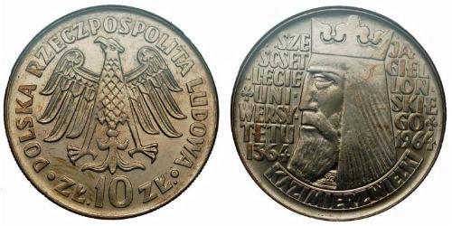 10 Zloty Repubblica Popolare di Polonia (1952-1990)  