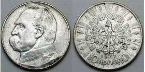 10 Zloty Seconda Repubblica Polacca (1918 - 1939)  