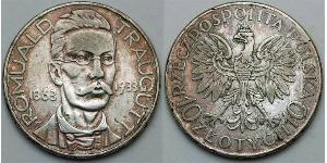 10 Zloty Zweite Polnische Republik (1918 - 1939)  Romuald Traugutt
