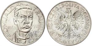 10 Zloty Zweite Polnische Republik (1918 - 1939)  Romuald Traugutt