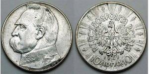 10 Zloty 波兰第二共和国 (1918 - 1939)  