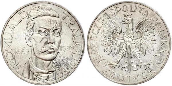 10 Zloty 波兰第二共和国 (1918 - 1939)  Romuald Traugutt