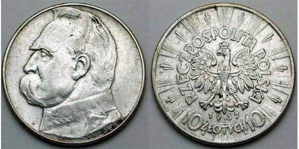 10 Zloty 波兰第二共和国 (1918 - 1939)  