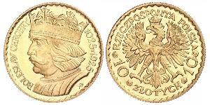 10 Zloty 波兰第二共和国 (1918 - 1939) 金 