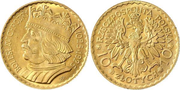 10 Zloty 波兰第二共和国 (1918 - 1939) 金 