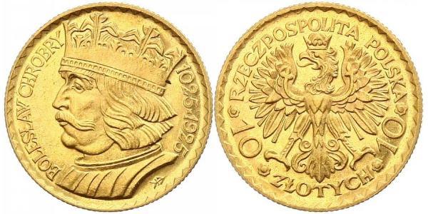 10 Zloty 波兰第二共和国 (1918 - 1939) 金 