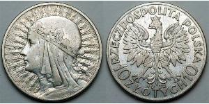 10 Zloty 波兰第二共和国 (1918 - 1939) 銀 雅德维加 (波兰国王)