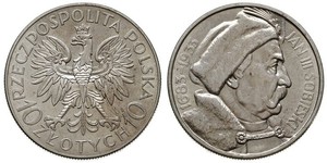 10 Zloty 波兰第二共和国 (1918 - 1939) / 波兰 銀 扬三世 (波兰)