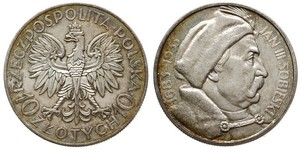 10 Zloty 波兰第二共和国 (1918 - 1939) / 波兰 銀 扬三世 (波兰)