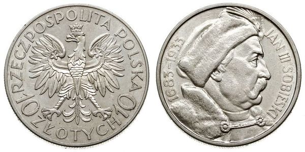 10 Zloty 波兰第二共和国 (1918 - 1939) / 波兰 銀 扬三世 (波兰)