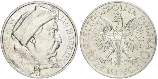 10 Zloty 波兰第二共和国 (1918 - 1939) / 波兰 銀 扬三世 (波兰)