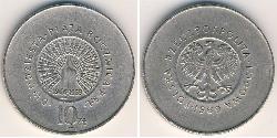 10 Zloty 波兰人民共和国 (1944 - 1989) 镍/銅 