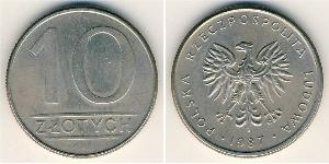 10 Zloty 波兰人民共和国 (1944 - 1989) 銅/镍 