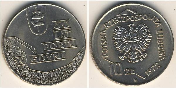 10 Zloty 波兰人民共和国 (1944 - 1989) 銅/镍 