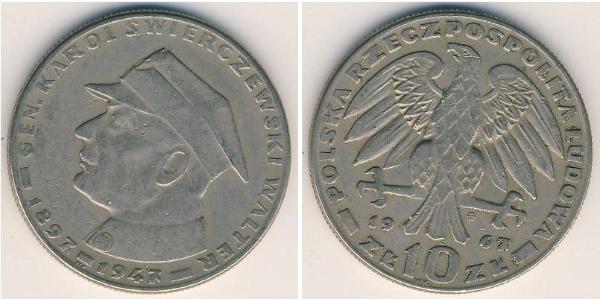 10 Zloty 波兰人民共和国 (1944 - 1989) 銅/镍 