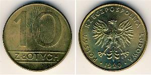 10 Zloty 波兰人民共和国 (1944 - 1989) 黃銅 