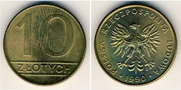 10 Zloty 波兰人民共和国 (1944 - 1989) 黃銅 