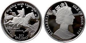 10 Євро Острів Мен Платина Єлизавета II (1926-2022)