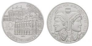 10 Євро Австрійська Республіка (1955 - ) Срібло 