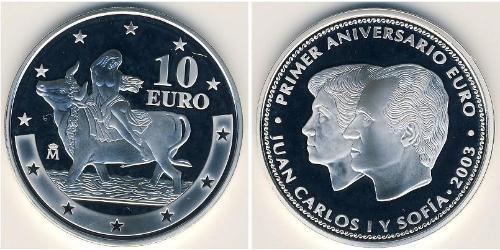 10 Євро Королівство Іспанія (1976 - ) Срібло 