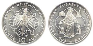 10 Євро Федеративна Республіка Німеччина (1990 - ) Срібло 