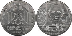 10 Євро Федеративна Республіка Німеччина (1990 - ) Срібло 
