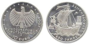 10 Євро Федеративна Республіка Німеччина (1990 - ) Срібло 