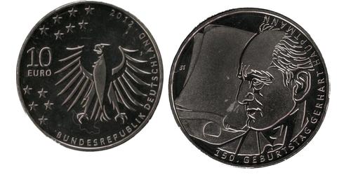 10 Євро Федеративна Республіка Німеччина (1990 - ) Срібло 