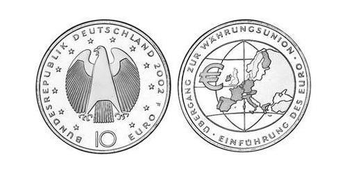 10 Євро Федеративна Республіка Німеччина (1990 - ) Срібло 
