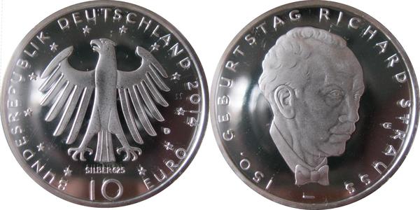 10 Євро Федеративна Республіка Німеччина (1990 - ) Срібло 