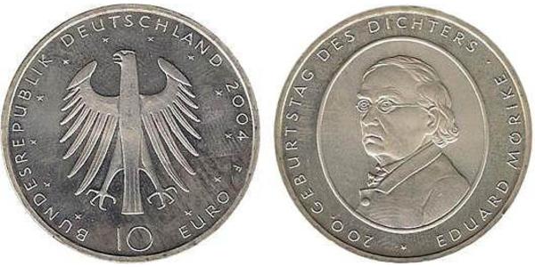 10 Євро Федеративна Республіка Німеччина (1990 - ) Срібло 